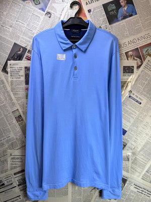M&S® Medium | Chest: 21.5" | Blue | Fullsleeves Polo | Supima Cotton | 4250 - Genuine Maal