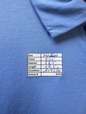 M&S® Medium | Chest: 21.5" | Blue | Fullsleeves Polo | Supima Cotton | 4250 - Genuine Maal