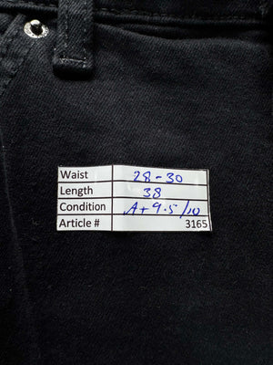 Topshop® Waist: 28" to 30" | Solid True Black | Denim Pants | B7 - 3165 - Genuine Maal