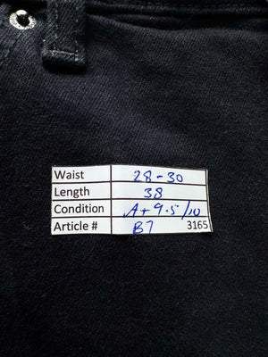 Topshop® Waist: 28" to 30" | Solid True Black | Denim Pants | B7 - 3165 - Genuine Maal
