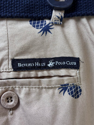 Beverly Hills® Waist: 32" | Brown | Chino Shorts with belt | Cotton | 1466 - Genuine Maal
