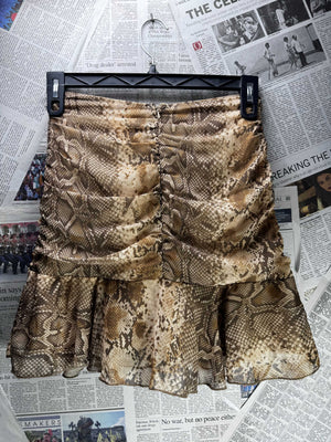 Primark® XS | Bust: 13" | Snakeskin | Crop Top | B7 - 5236 - Genuine Maal