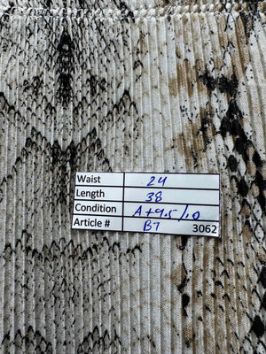 Topshop® Waist: 24" | Snakeskin | Flared Trousers | B7 - 3062 - Genuine Maal