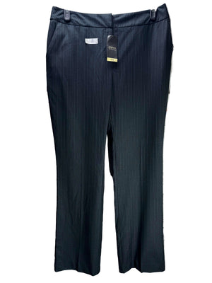 Papaya® Waist: 32" | Pinstripe Charcoal Black | Dress Pants | B7 - 3164 - Genuine Maal