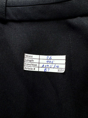 Primark® Waist: 26" | Jet Black | Dress Pants | B7 - 3159 - Genuine Maal
