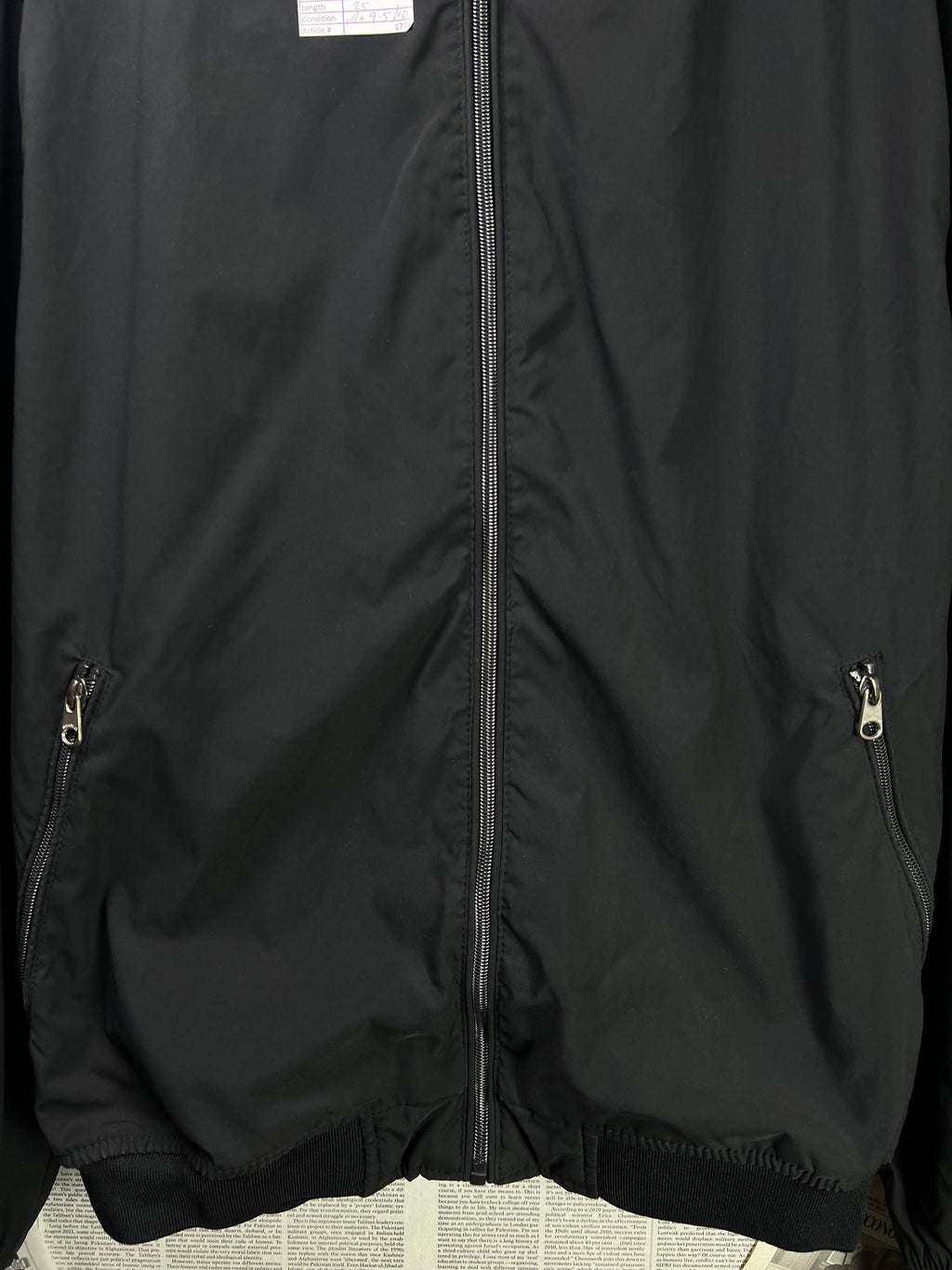 Pull & Bear® Large | Chest: 23.5" | Black | Bomber Jacket | 1776 - Genuine Maal