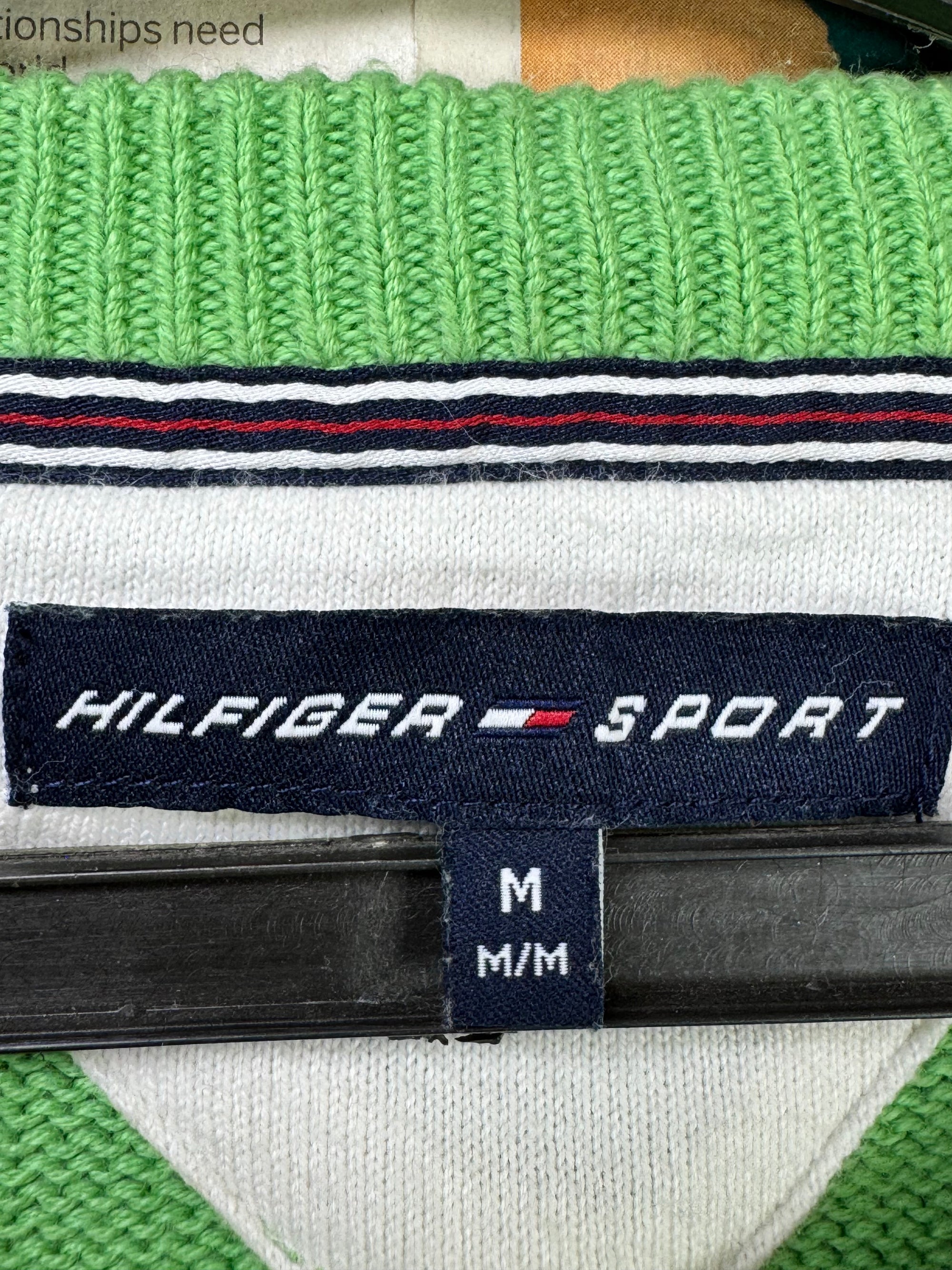 T*mmy Hilfiger® Medium | Chest: 21.5" | Parrot Green | Knit Sweater | Cotton | 3426 - Genuine Maal