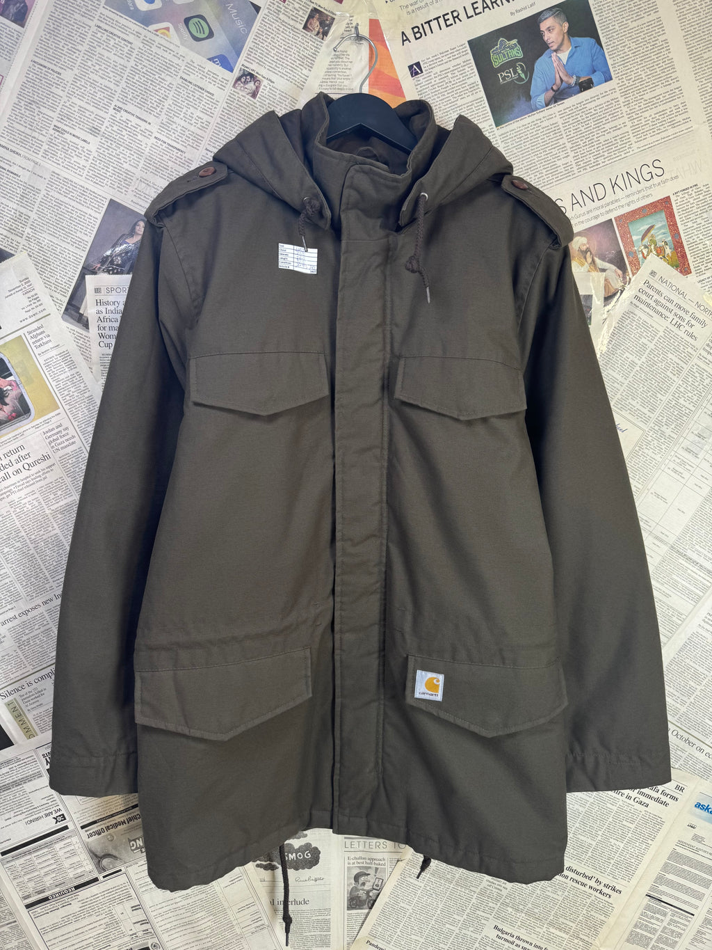 Vintage Carhartt® Large | Chest: 23.5" | Dark Olive | Hickman Jacket | Cotton - Poly | 3407 - Genuine Maal