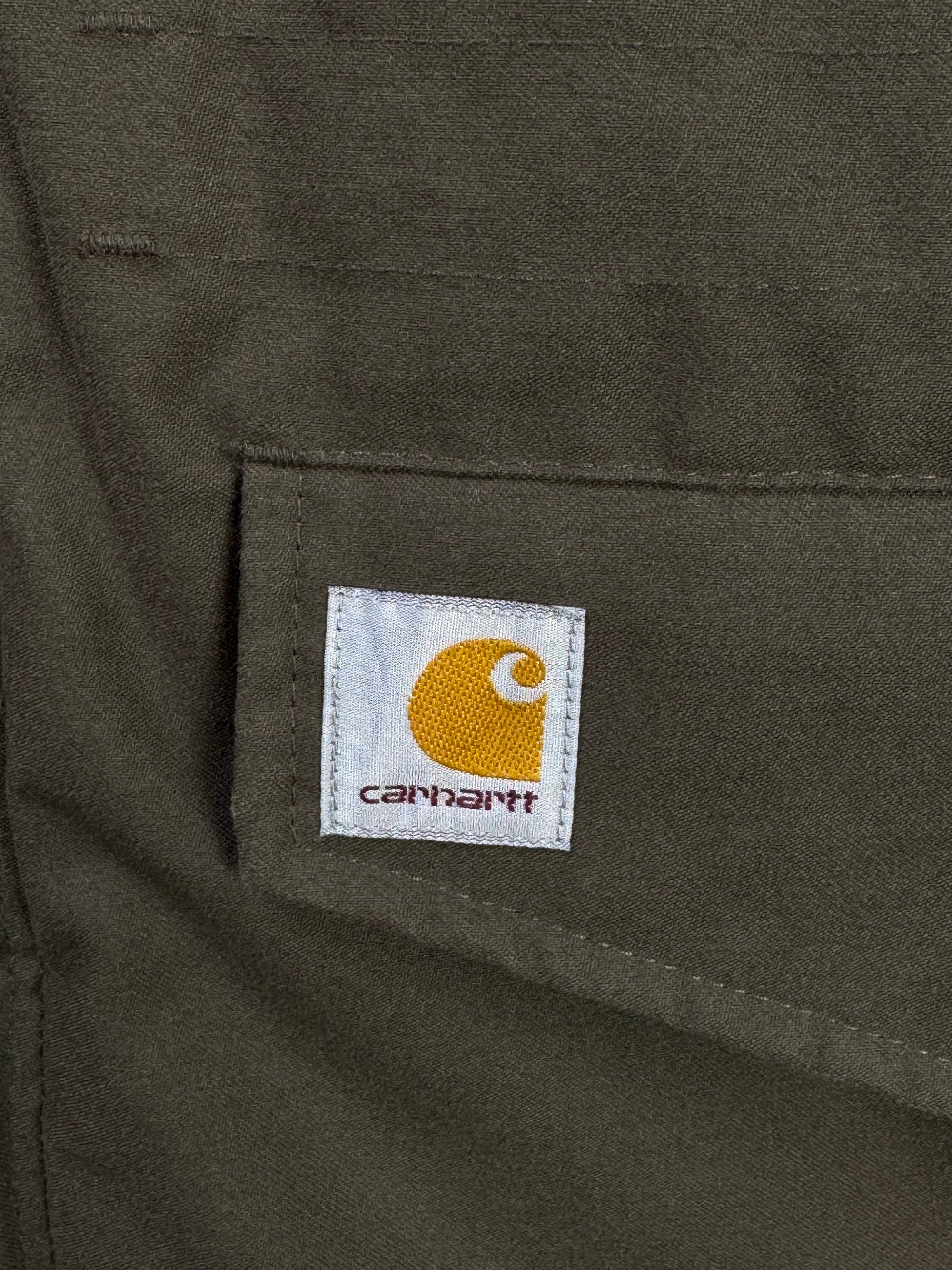 Vintage Carhartt® Large | Chest: 23.5" | Dark Olive | Hickman Jacket | Cotton - Poly | 3407 - Genuine Maal