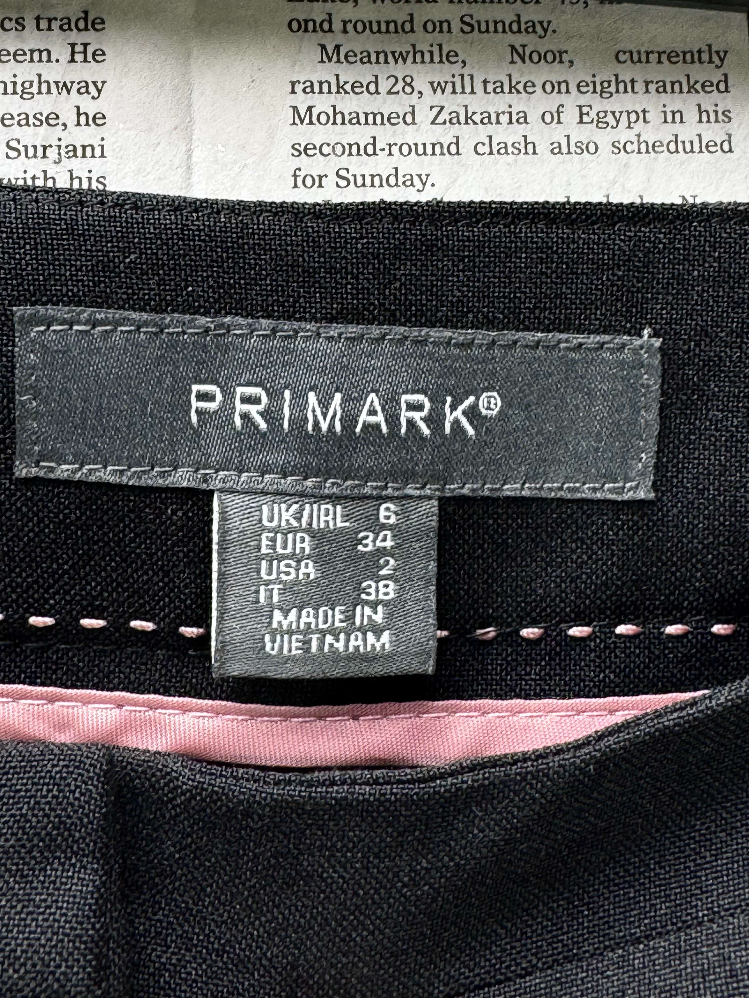 Primark® Waist: 26" | Jet Black | Dress Pants | B7 - 3159 - Genuine Maal