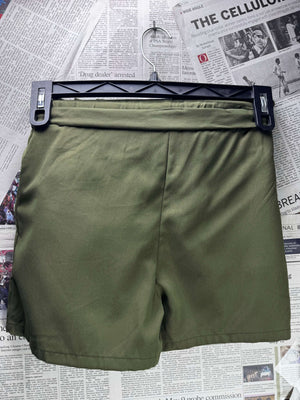 Shein® Waist: 24" | Olive Green | Shorts | Polyester | B7 - 3047 - Genuine Maal