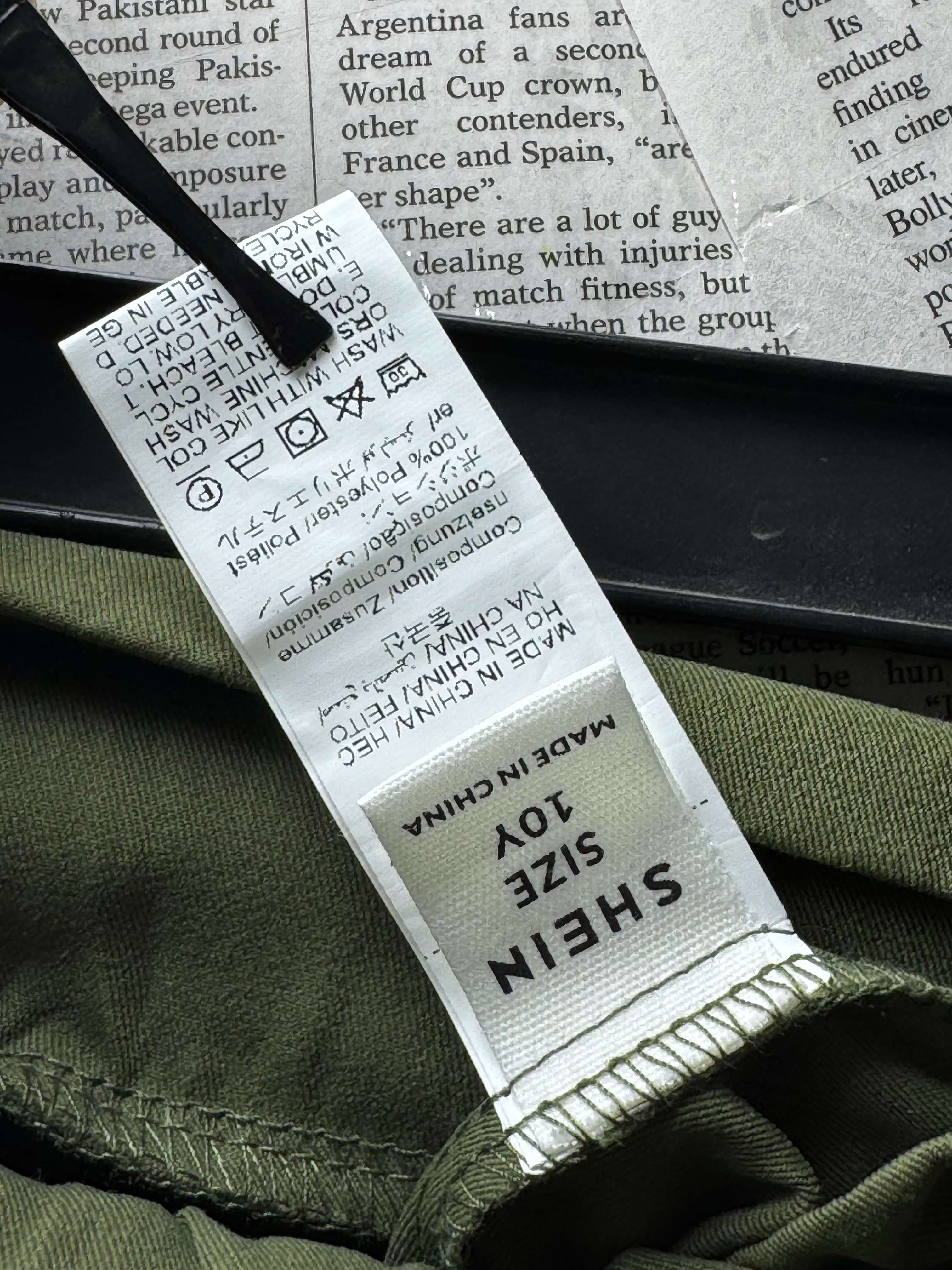 Shein® Waist: 24" | Olive Green | Shorts | Polyester | B7 - 3047 - Genuine Maal