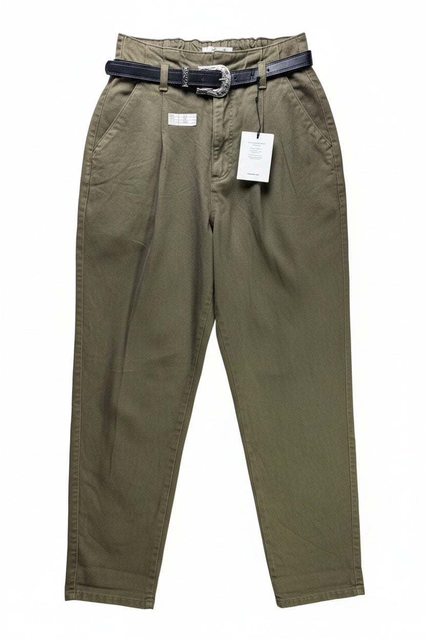 New Look® Waist: 24" | Olive Green | Denim Pants | Cotton | B7 - 3036 - Genuine Maal