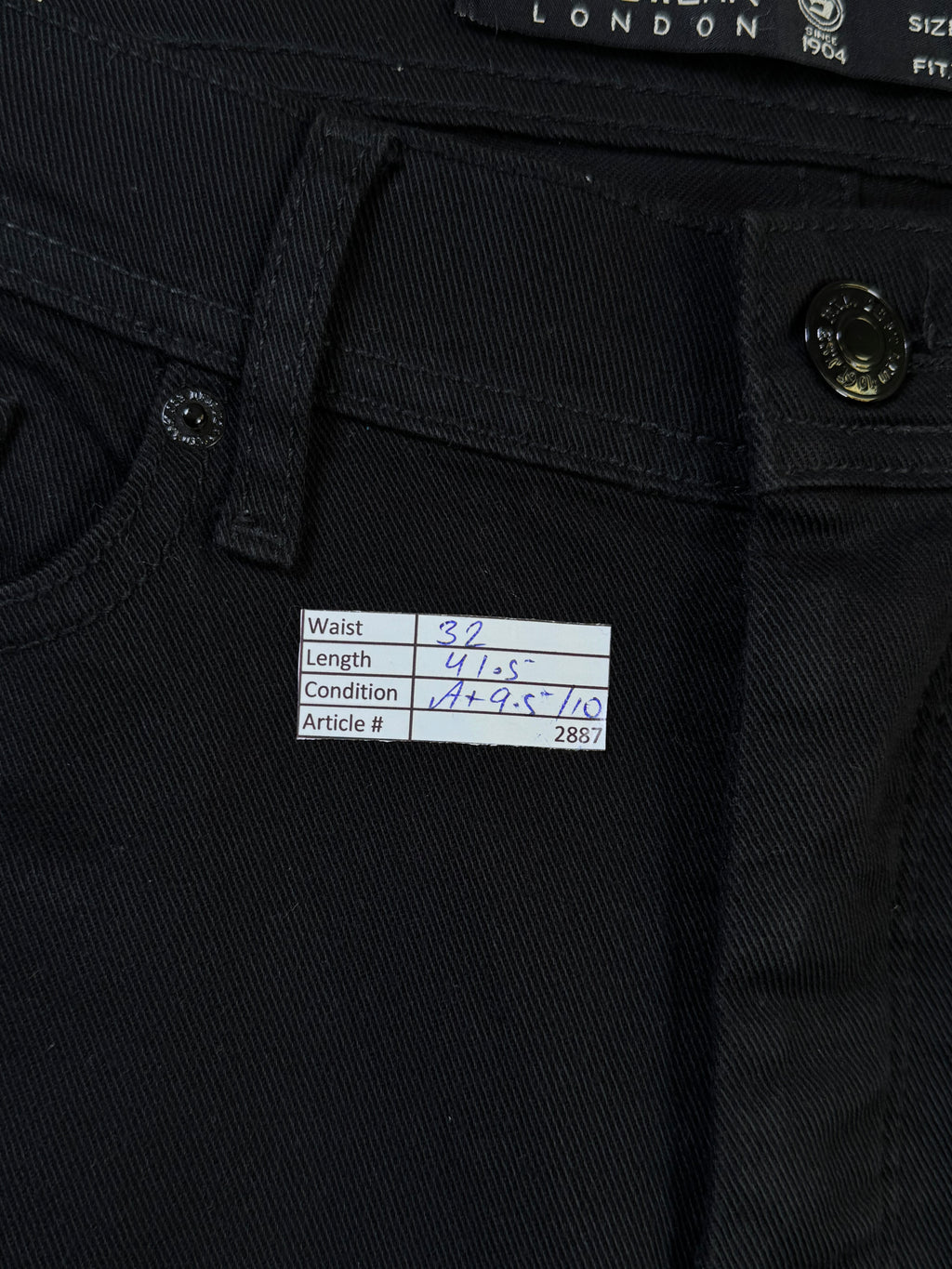 Burton® Waist: 32" | Black | Denim Pant | Fit: Stretch Skinny | 2887 - Genuine Maal