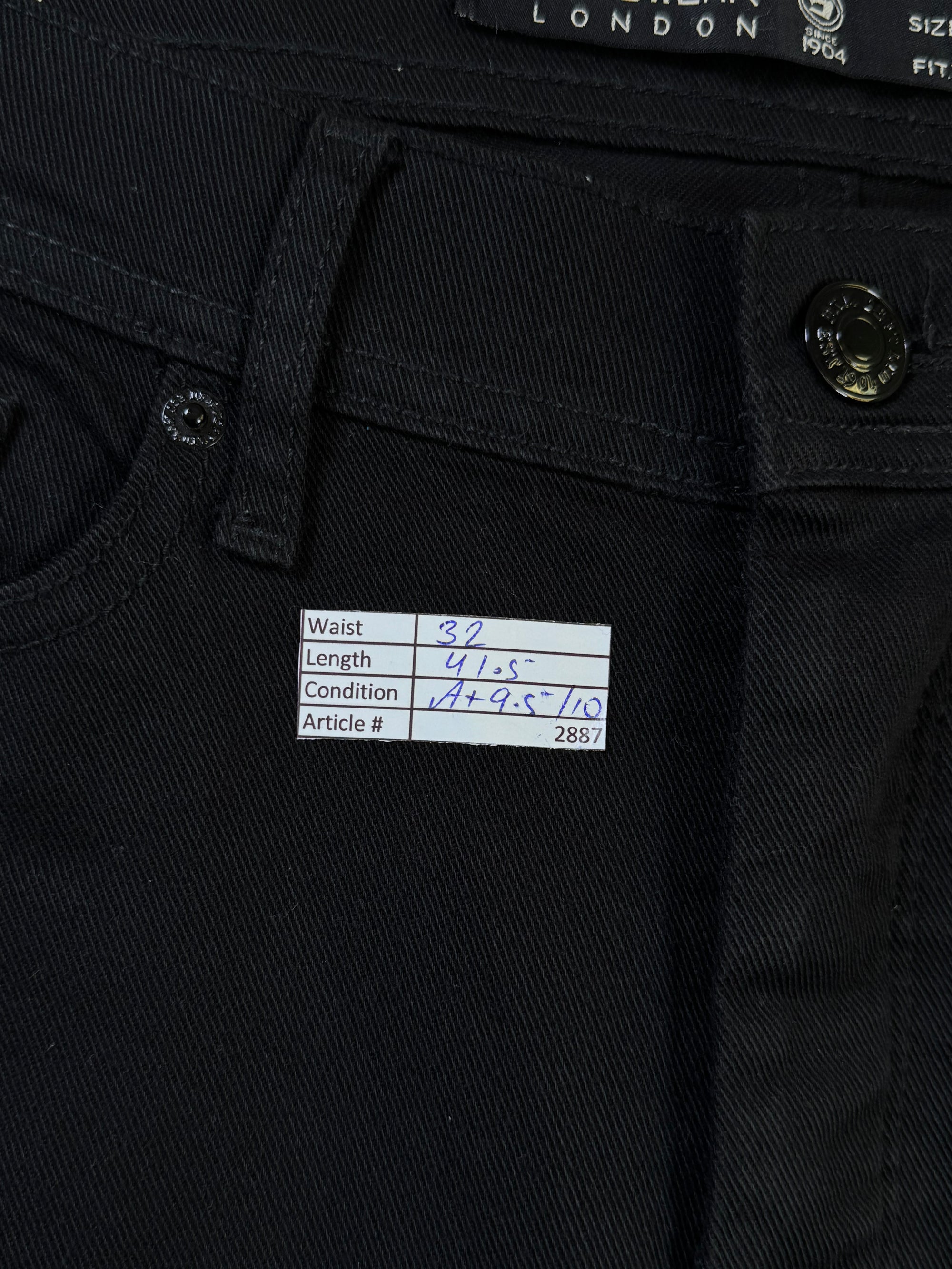 Burton® Waist: 32" | Black | Denim Pant | Fit: Stretch Skinny | 2887 - Genuine Maal