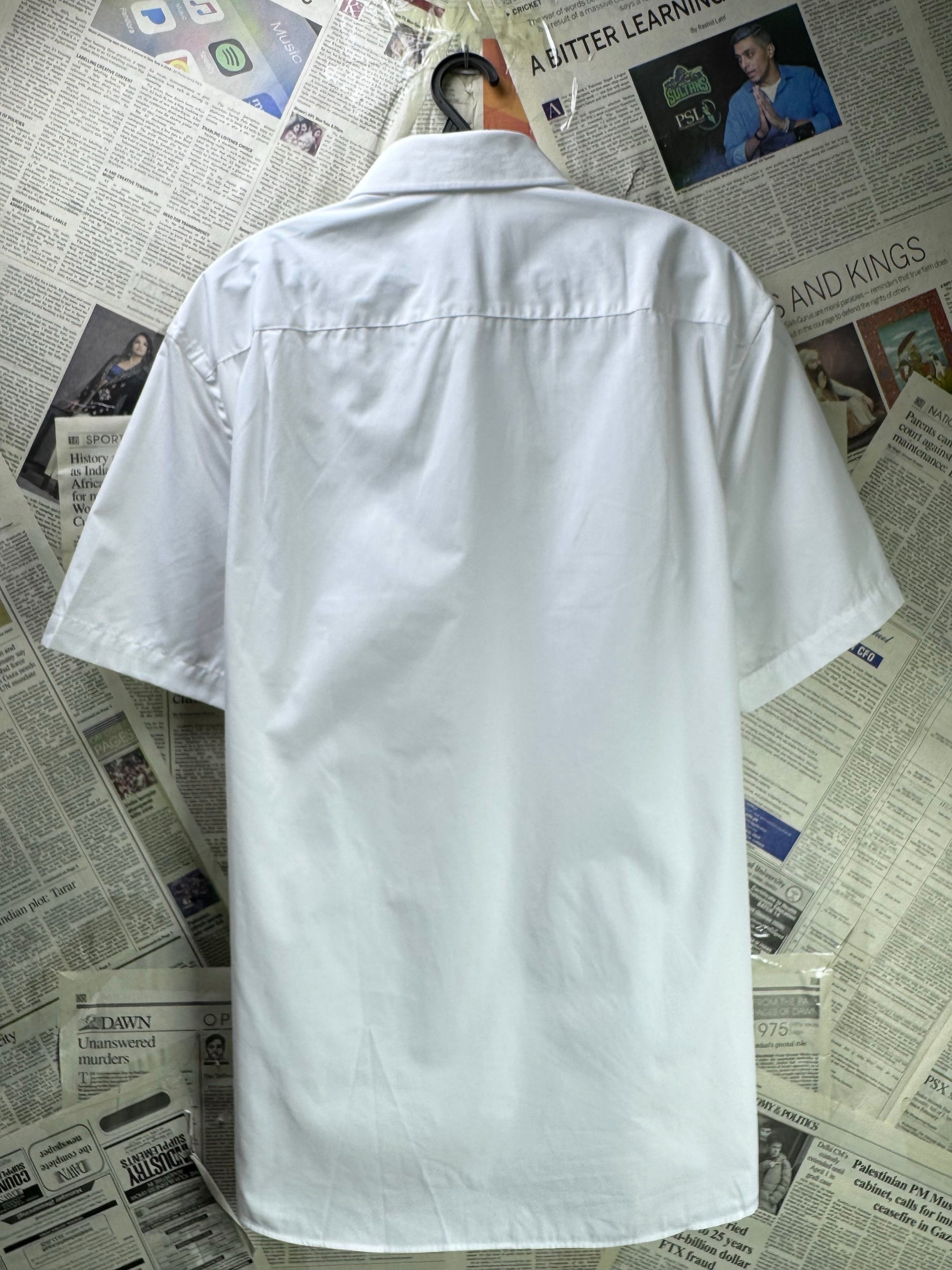 George® Large | Chest: 24" | White | Shirt | Poly - Cotton | 4235 - Genuine Maal