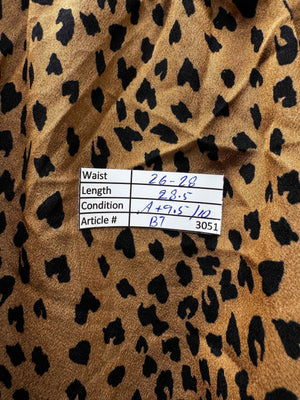 Shein® Waist: 26" to 28" | Cheetah Print Tan | Midi Skirt | B7 - 3051 - Genuine Maal