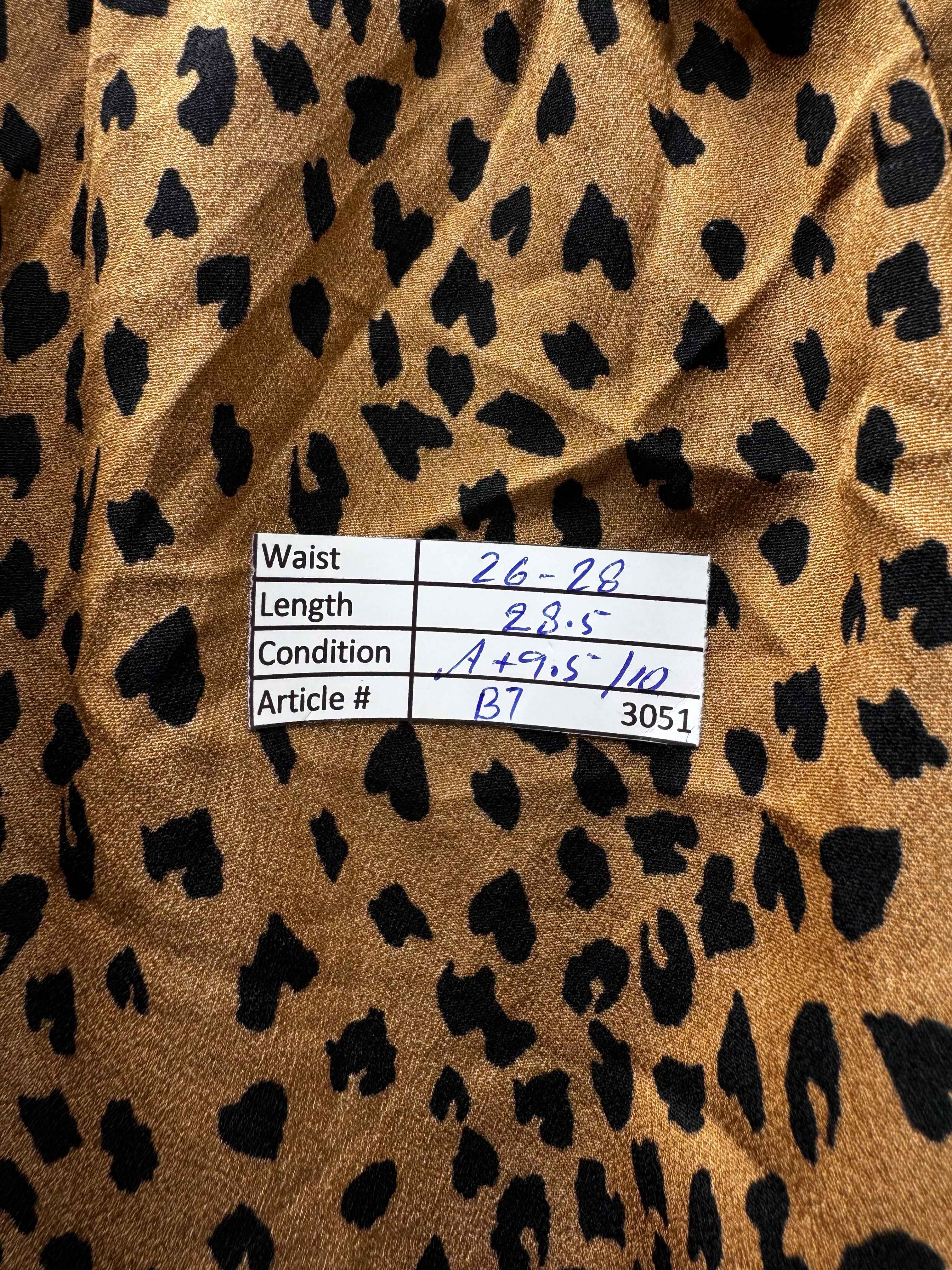 Shein® Waist: 26" to 28" | Cheetah Print Tan | Midi Skirt | B7 - 3051 - Genuine Maal