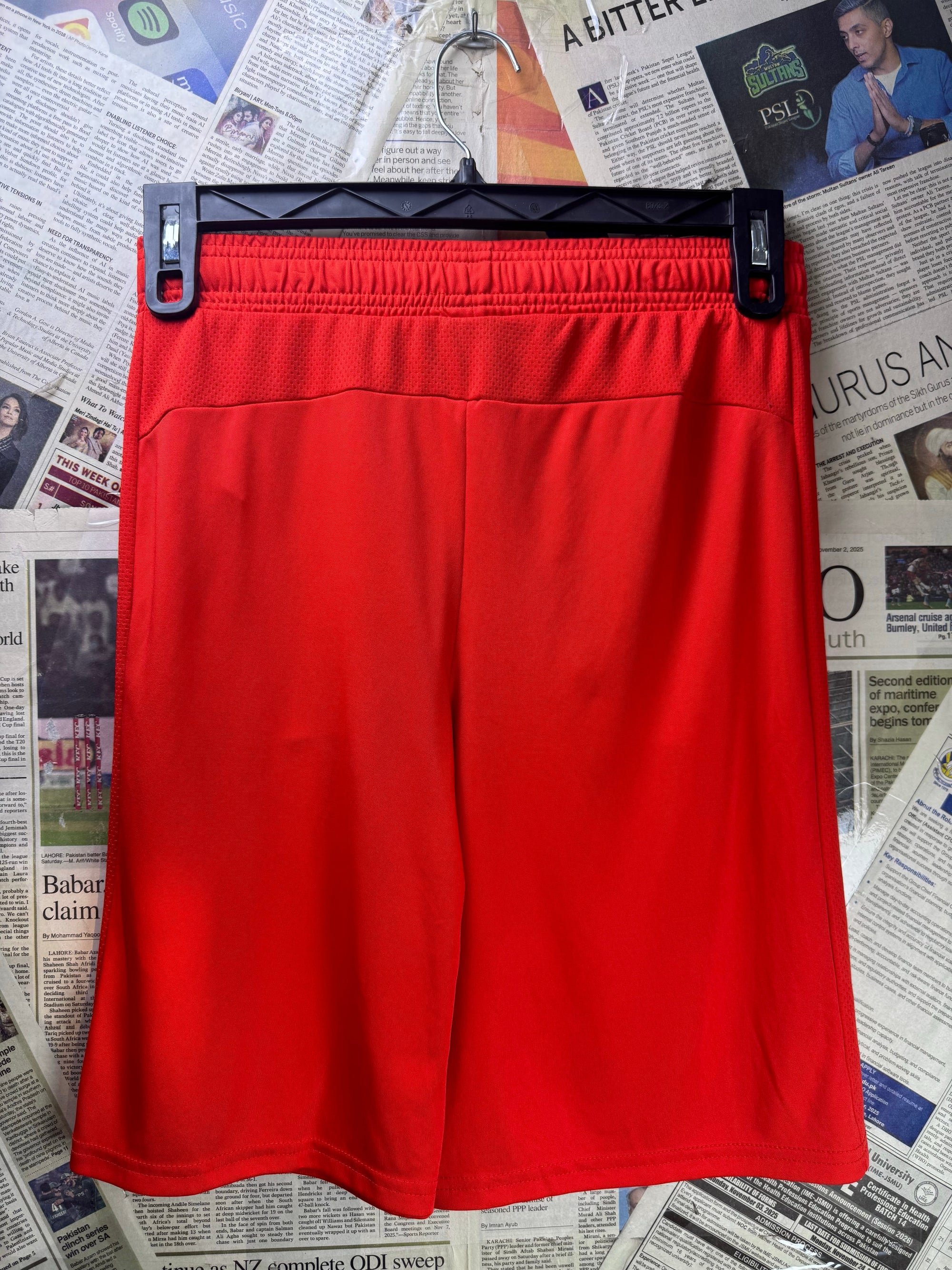 Athletic® Waist: 28" to 30" | Burnt Orange | Sports Shorts | Poly | 1463 - Genuine Maal