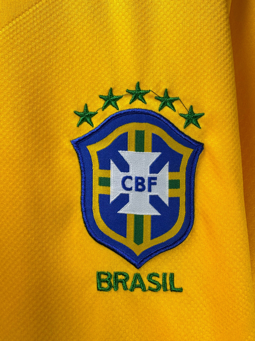 N*ke® Medium | Chest: 21.5" | Yellow | Dri - Fit Brasil FC Sports T-Shirt | Poly | 4237 - Genuine Maal