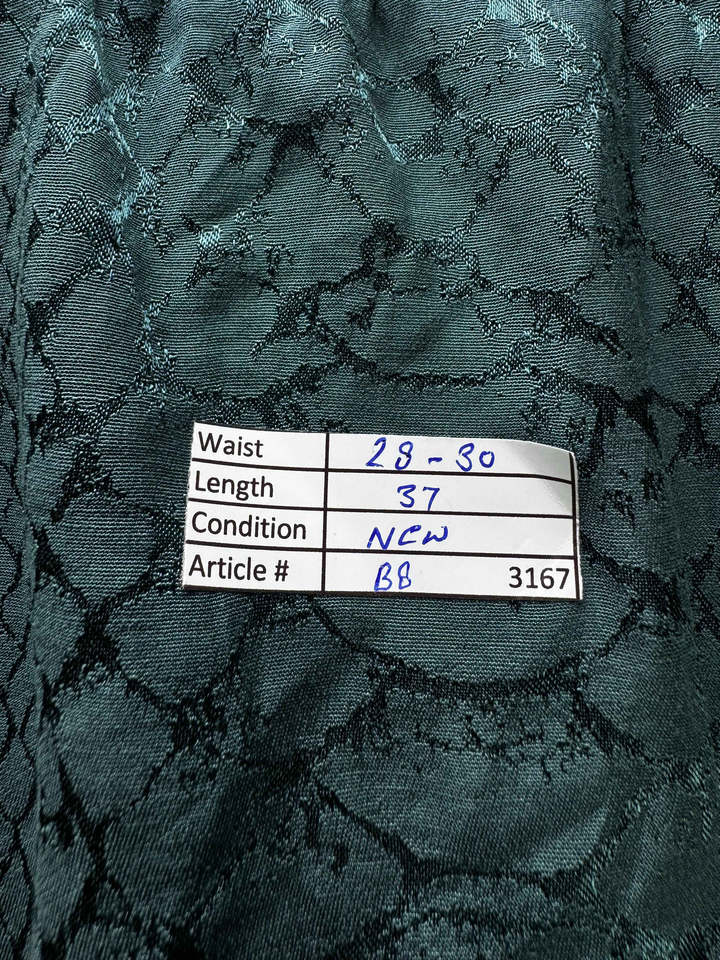 Next® Waist: 28" to 30" | Snakeskin Teal Green | Palazzo Pants | Polyester | B8 - 3167 - Genuine Maal