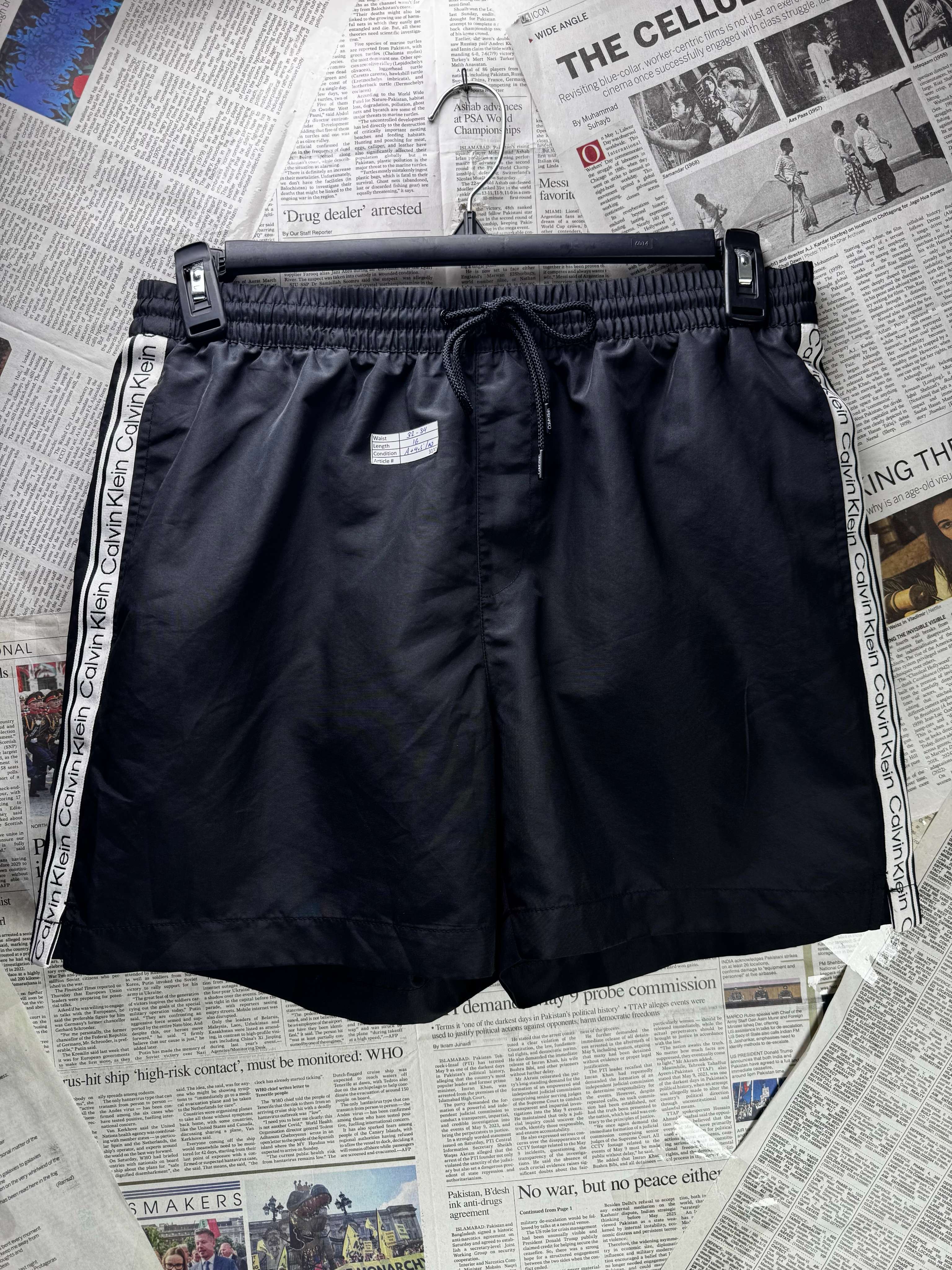 Calvin Klein® Waist: 32" to 34" | Black | Swim Shorts | Polyester | 3130 - Genuine Maal