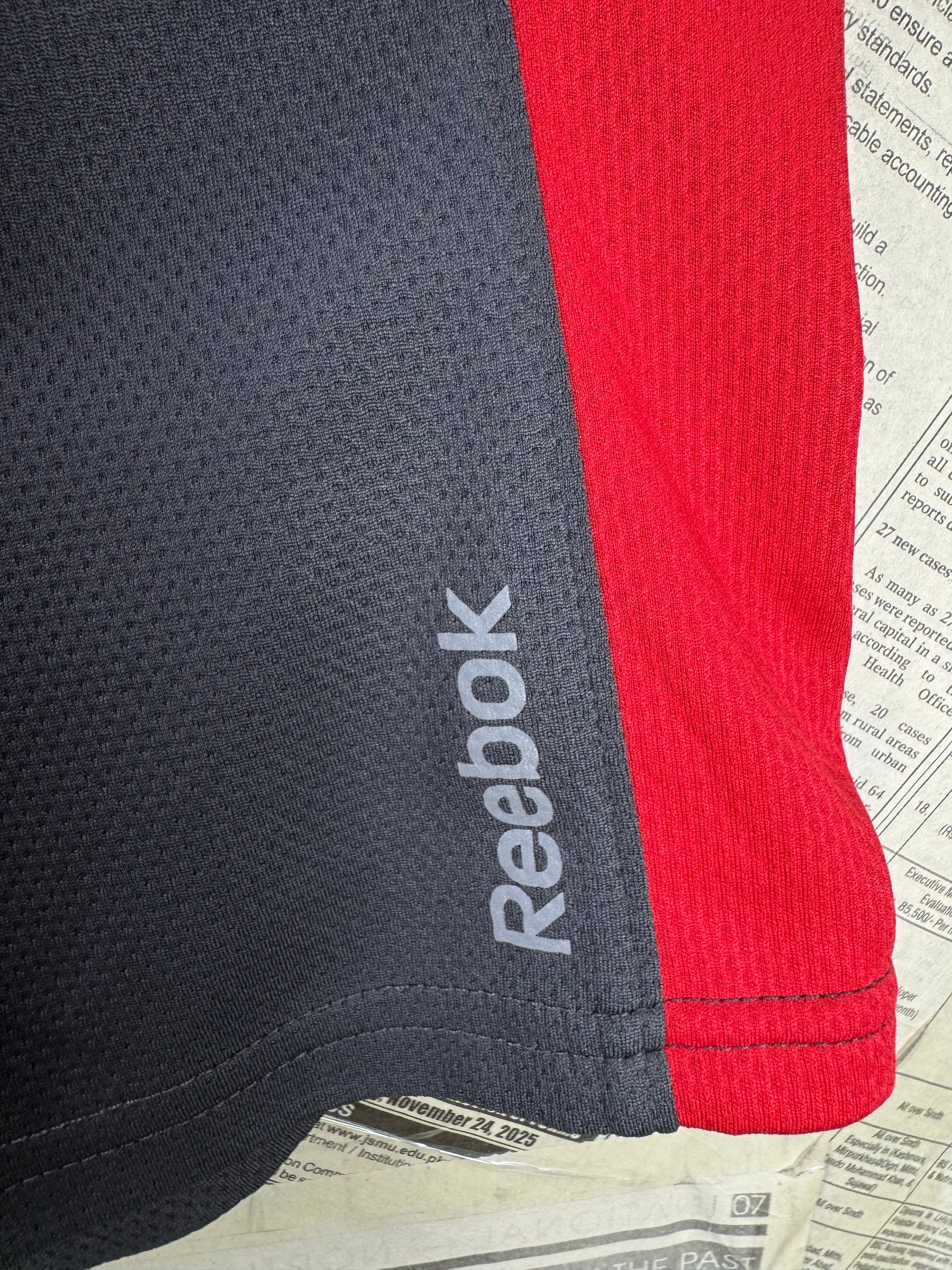 Reeb*k® Waist: 32" to 34" | Grey & Red | Sports Shorts | Poly | 1478 - Genuine Maal