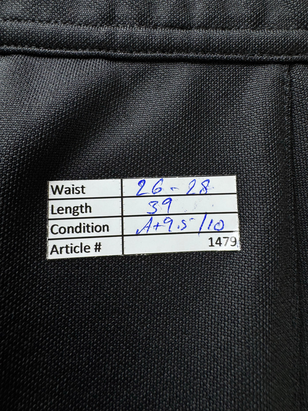 Adid*s® Waist: 26" to 28" | Black | Gym Trousers | Poly - Elastane | 1479 - Genuine Maal