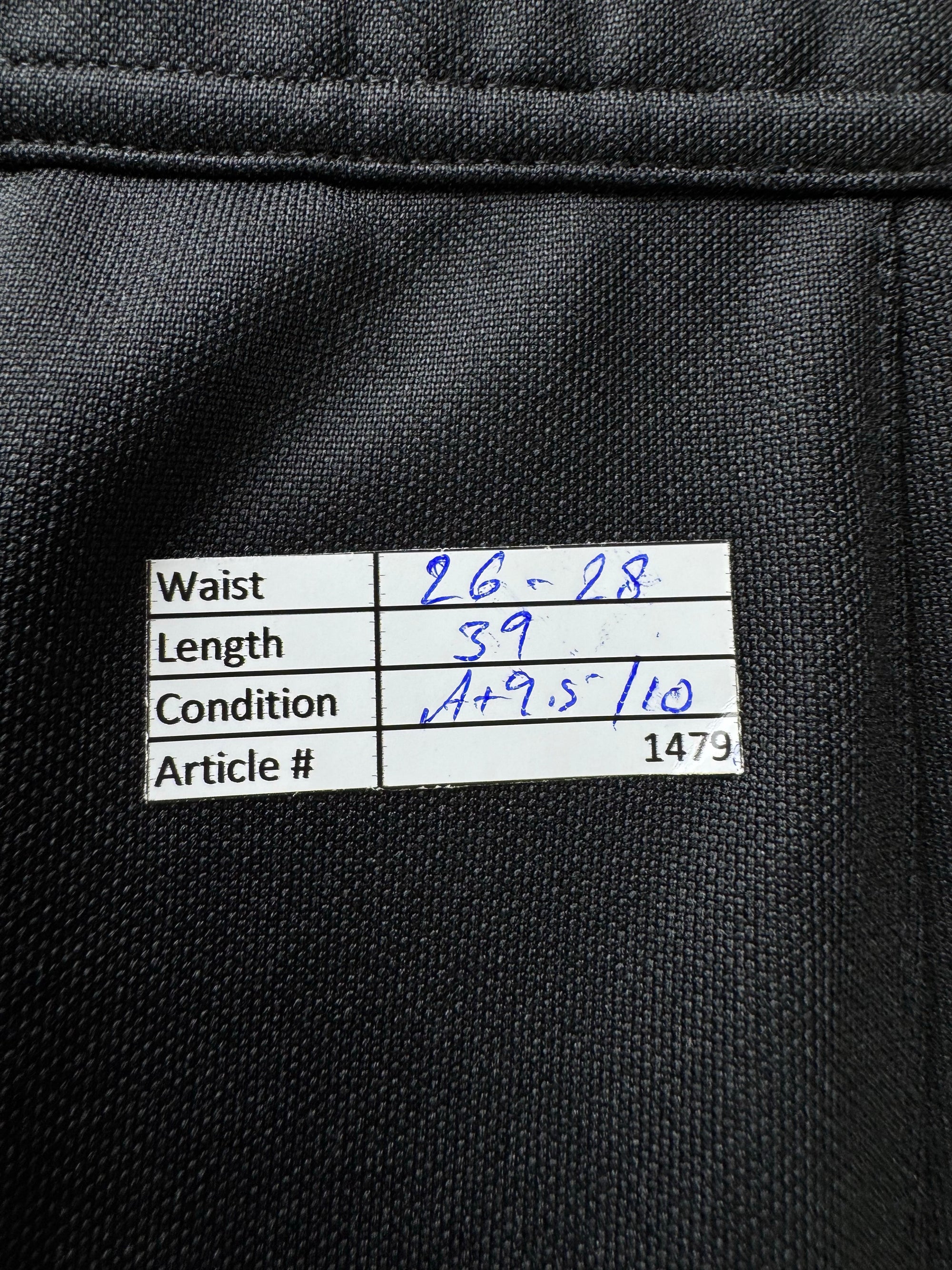 Adid*s® Waist: 26" to 28" | Black | Gym Trousers | Poly - Elastane | 1479 - Genuine Maal