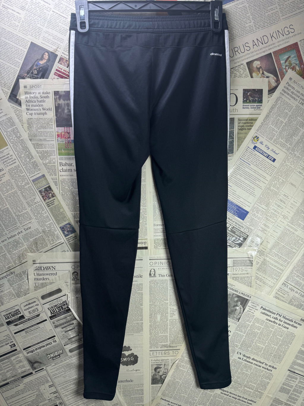 Adid*s® Waist: 26" to 28" | Black | Gym Trousers | Poly - Elastane | 1479 - Genuine Maal