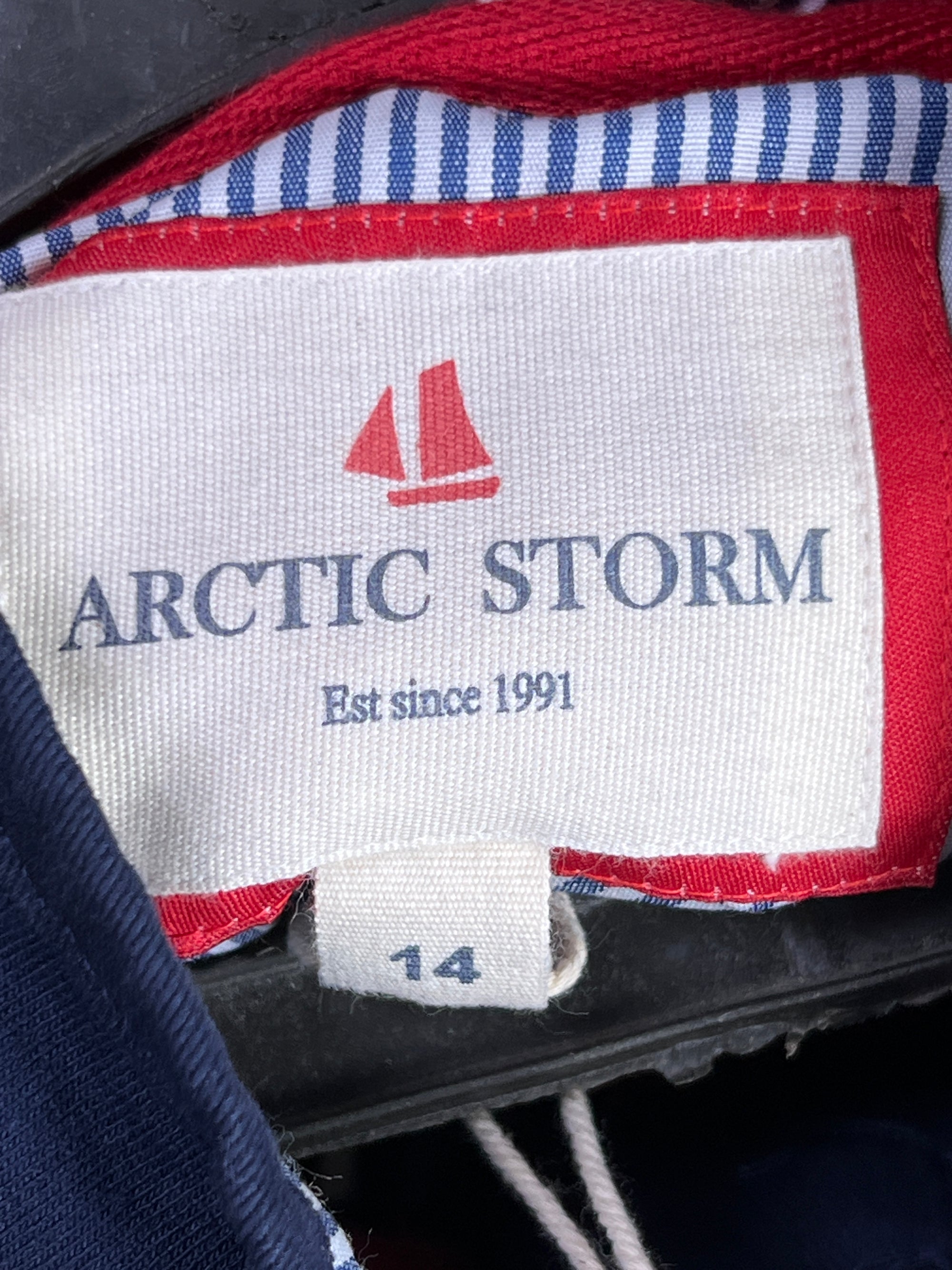 Arctic Storm® Medium | Chest 21.5 | Blue & Red | Mock Neck Pullover | Cotton - Elastane | 2085 - Genuine Maal