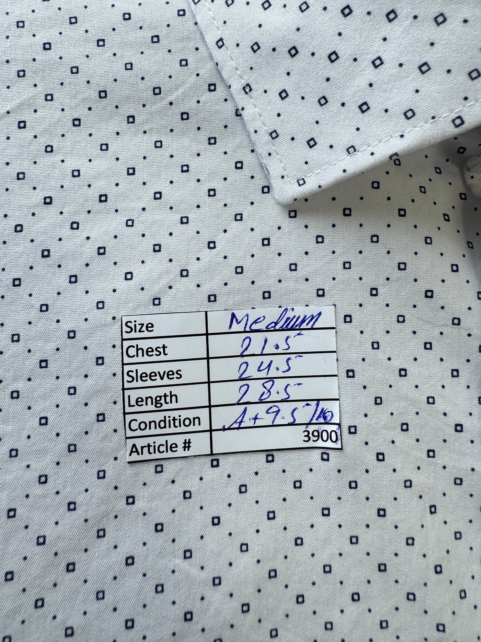 JF® Medium | Chest: 21.5" | White with Print | Shirt | Cotton - Poly - Spandex | 3900 - Genuine Maal