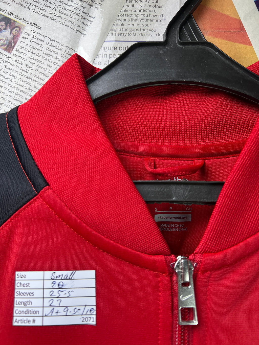 N*ke® Small | Chest: 20" | Red | Bomber Jacket | Poly | 2071 - Genuine Maal