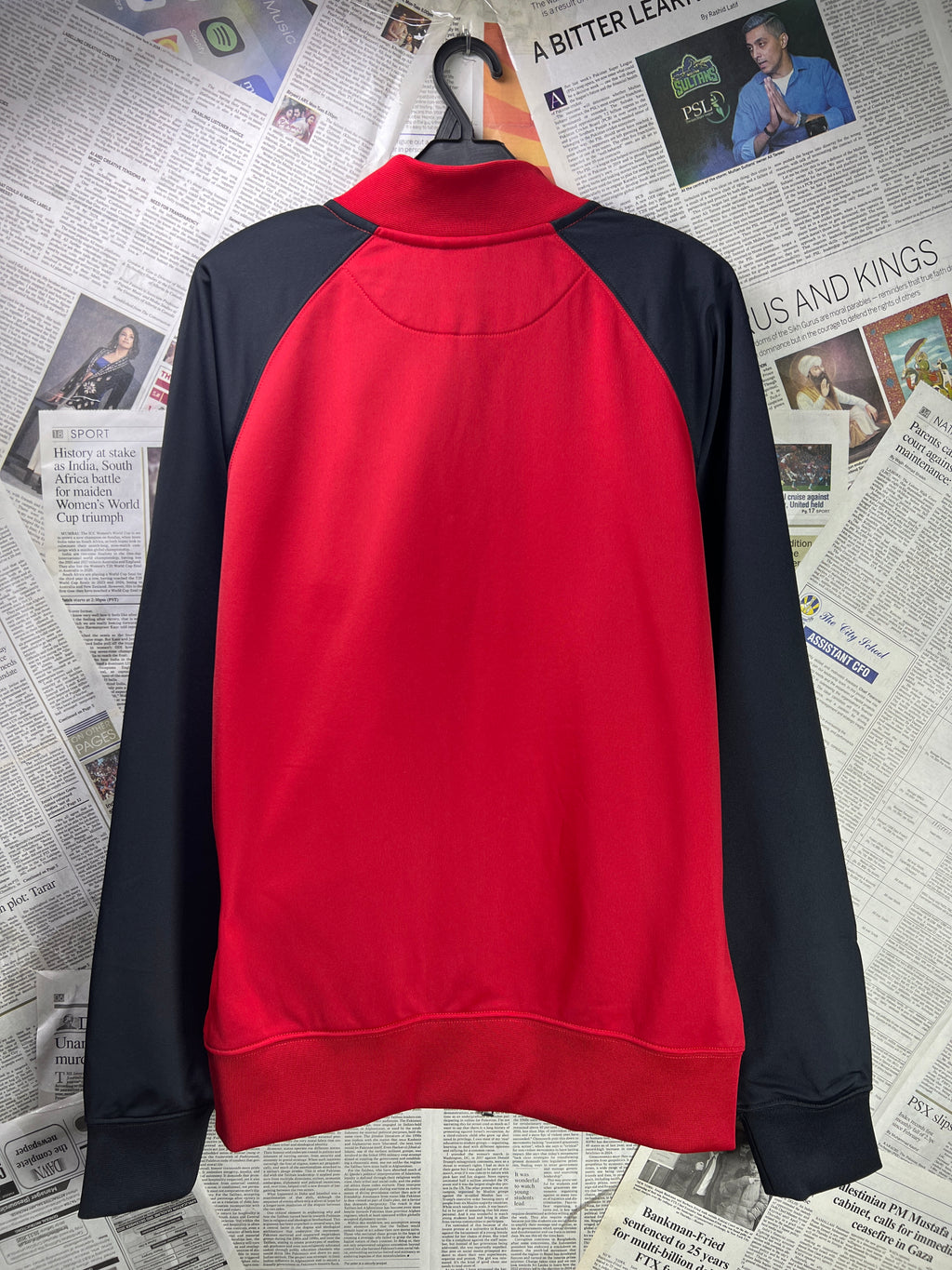 N*ke® Small | Chest: 20" | Red | Bomber Jacket | Poly | 2071 - Genuine Maal