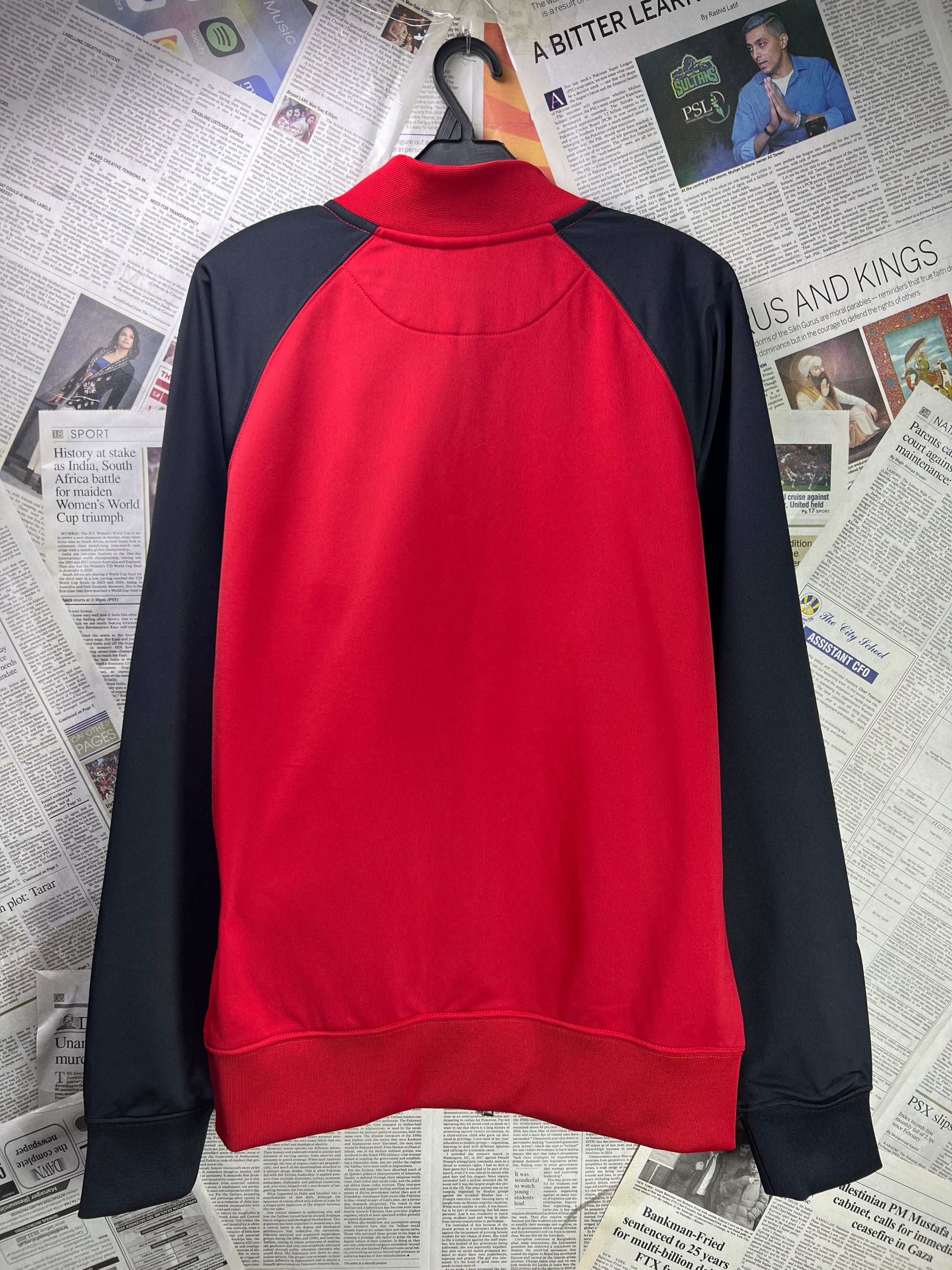 N*ke® Small | Chest: 20" | Red | Bomber Jacket | Poly | 2071 - Genuine Maal