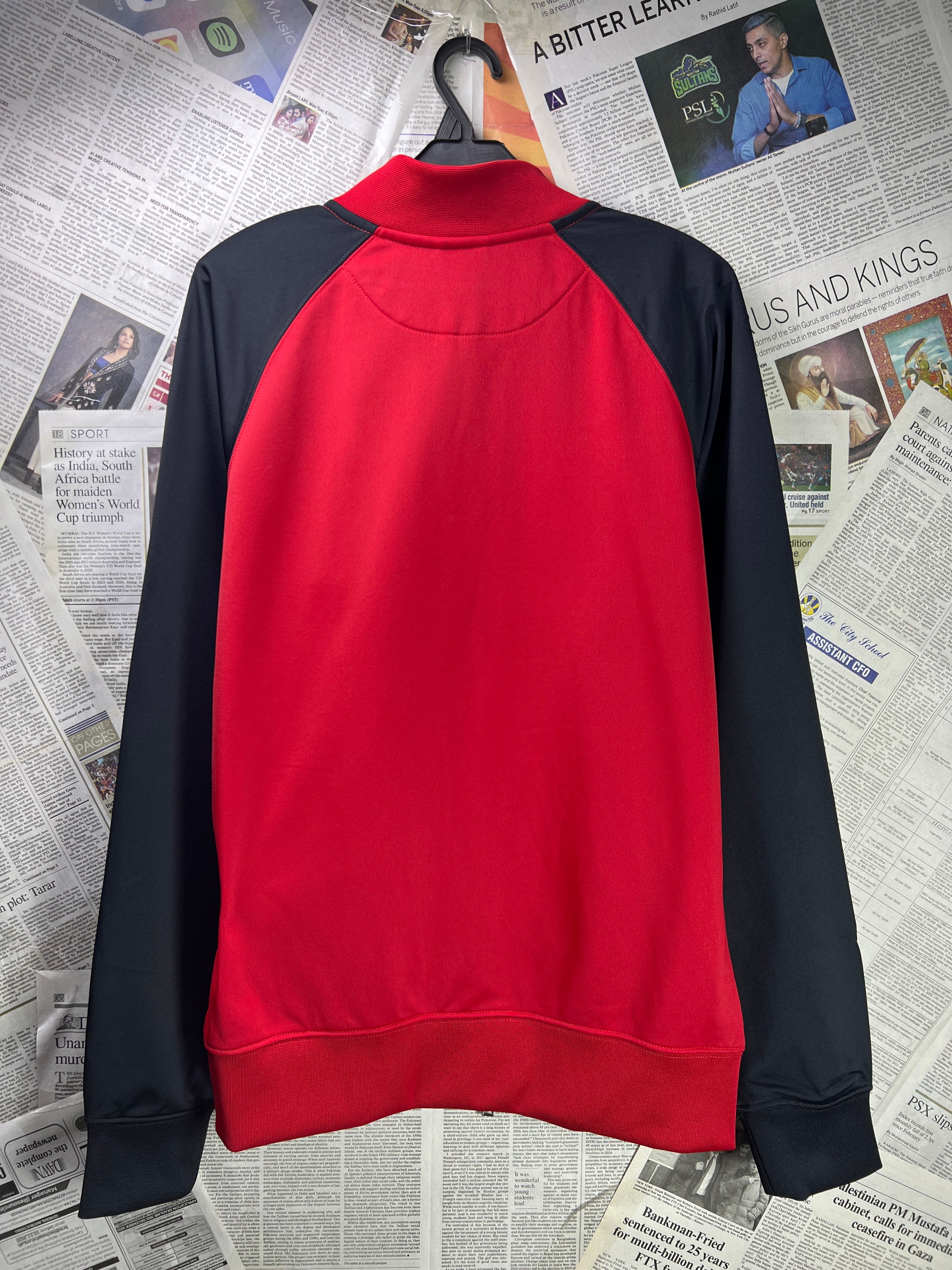 N*ke® Small | Chest: 20" | Red | Bomber Jacket | Poly | 2071 - Genuine Maal