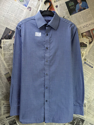 Tailor & Cutter® Small | Chest: 19.5" | Blue Check | 14.5" Shirt | Poly - Cotton | 3901 - Genuine Maal
