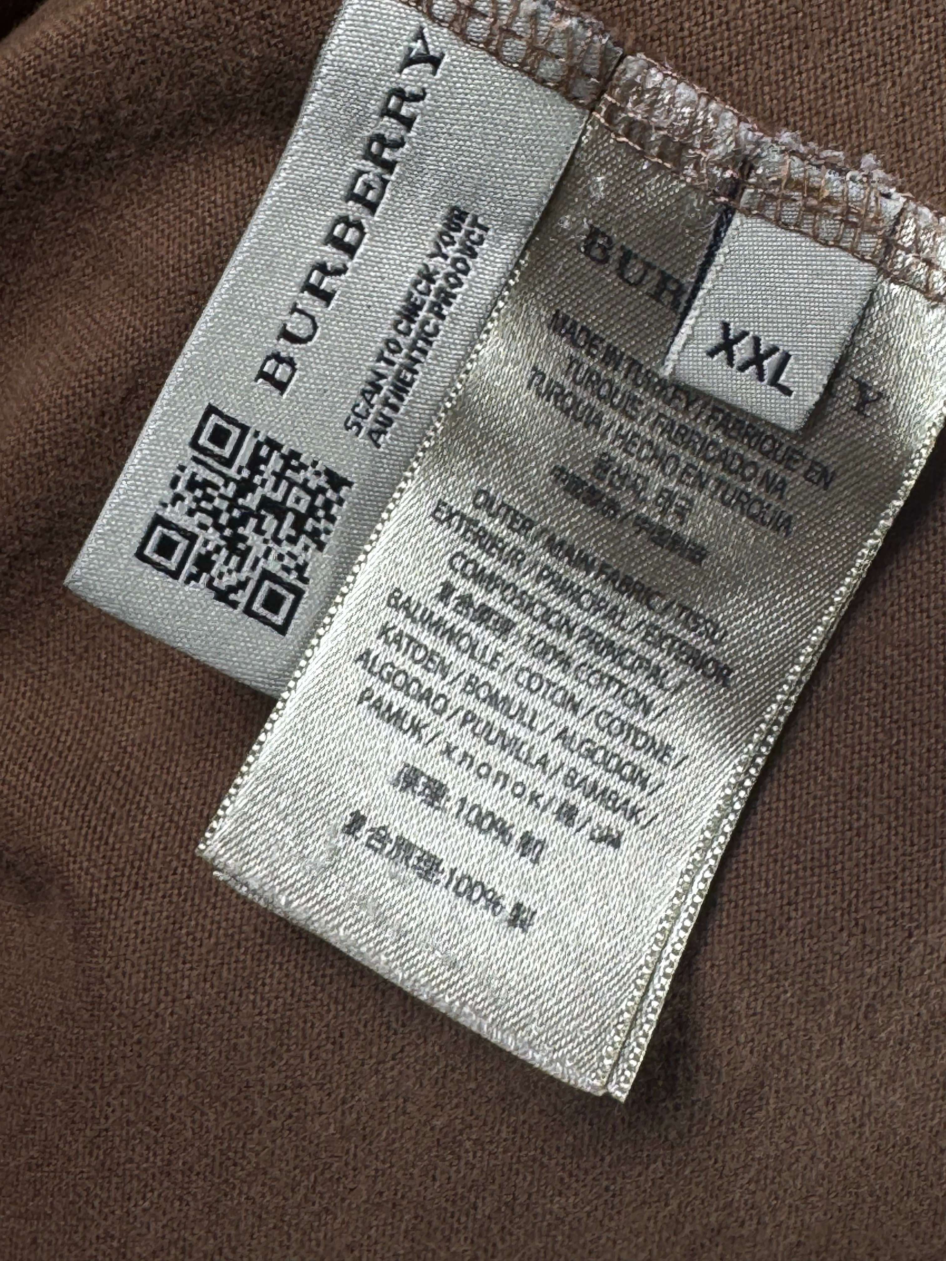 Burberry® Large | Chest: 23" | Brown | T-Shirt | Cotton | 5226 - Genuine Maal