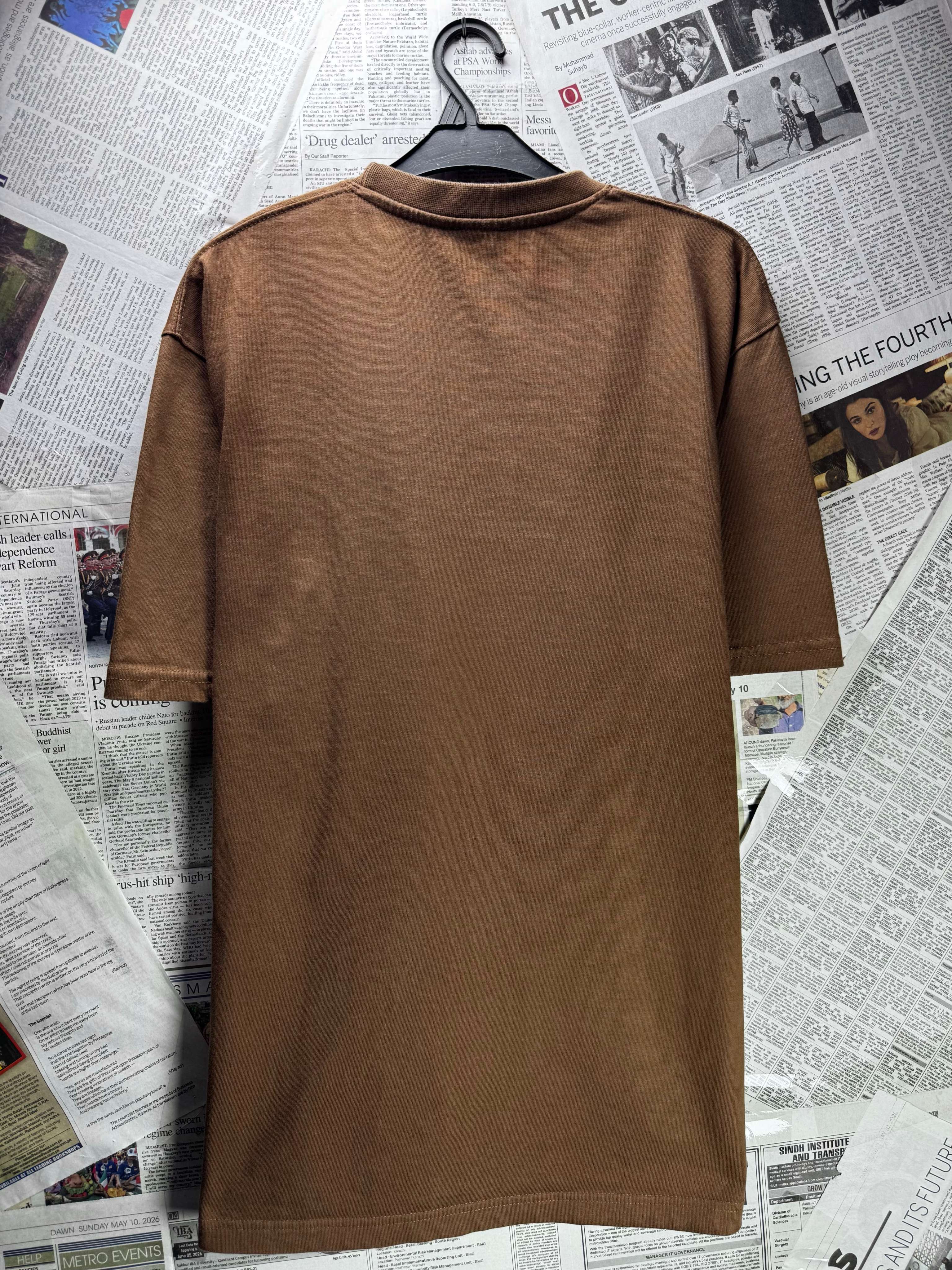 Burberry® Large | Chest: 23" | Brown | T-Shirt | Cotton | 5226 - Genuine Maal