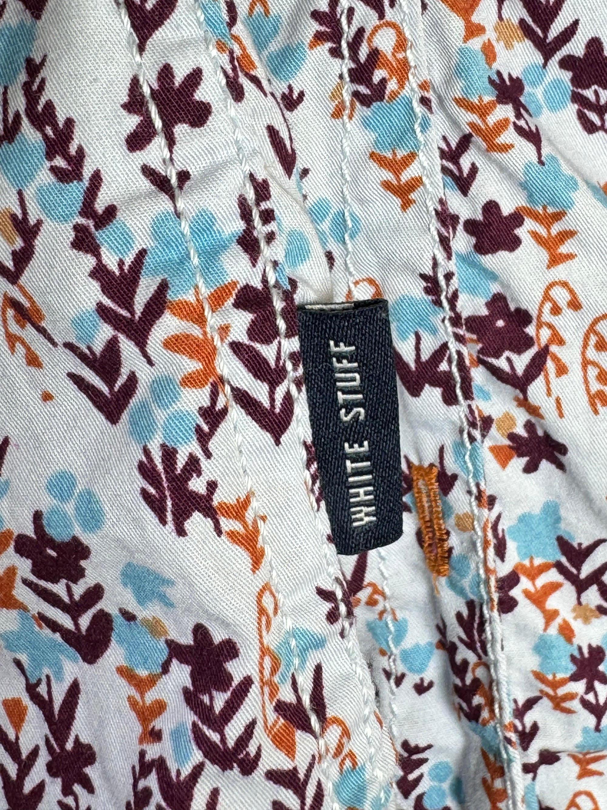 White Stuff® Medium | Chest: 22.5" | Foral | Shirt | Cotton | 3902 - Genuine Maal