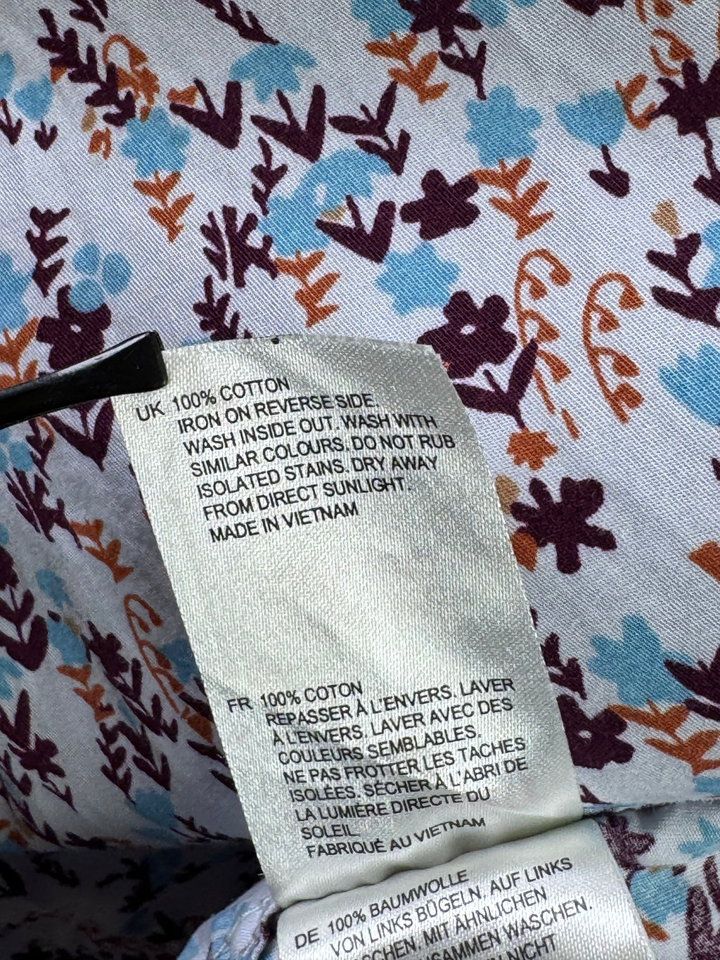 White Stuff® Medium | Chest: 22.5" | Foral | Shirt | Cotton | 3902 - Genuine Maal