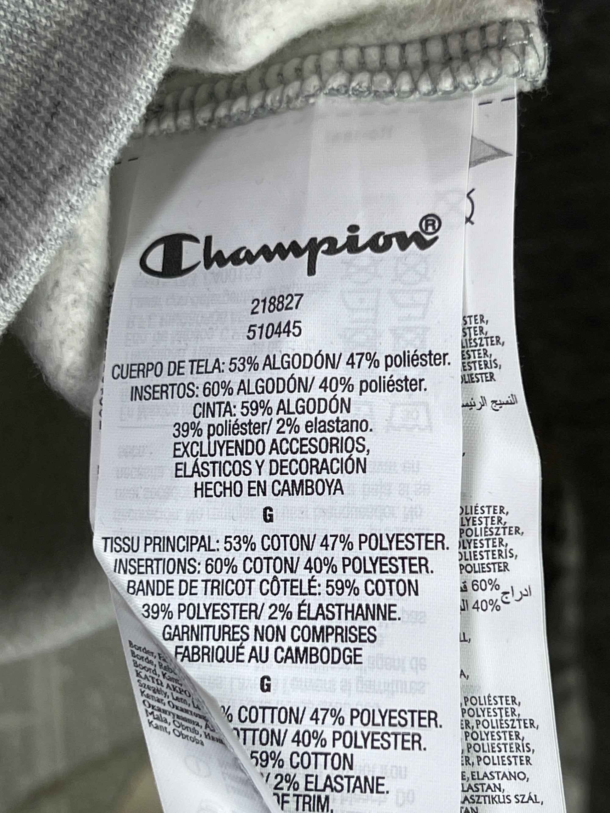 Champion® Large | Chest: 23" | Grey | Sweat Shirt | Cotton - Poly | 2068 - Genuine Maal
