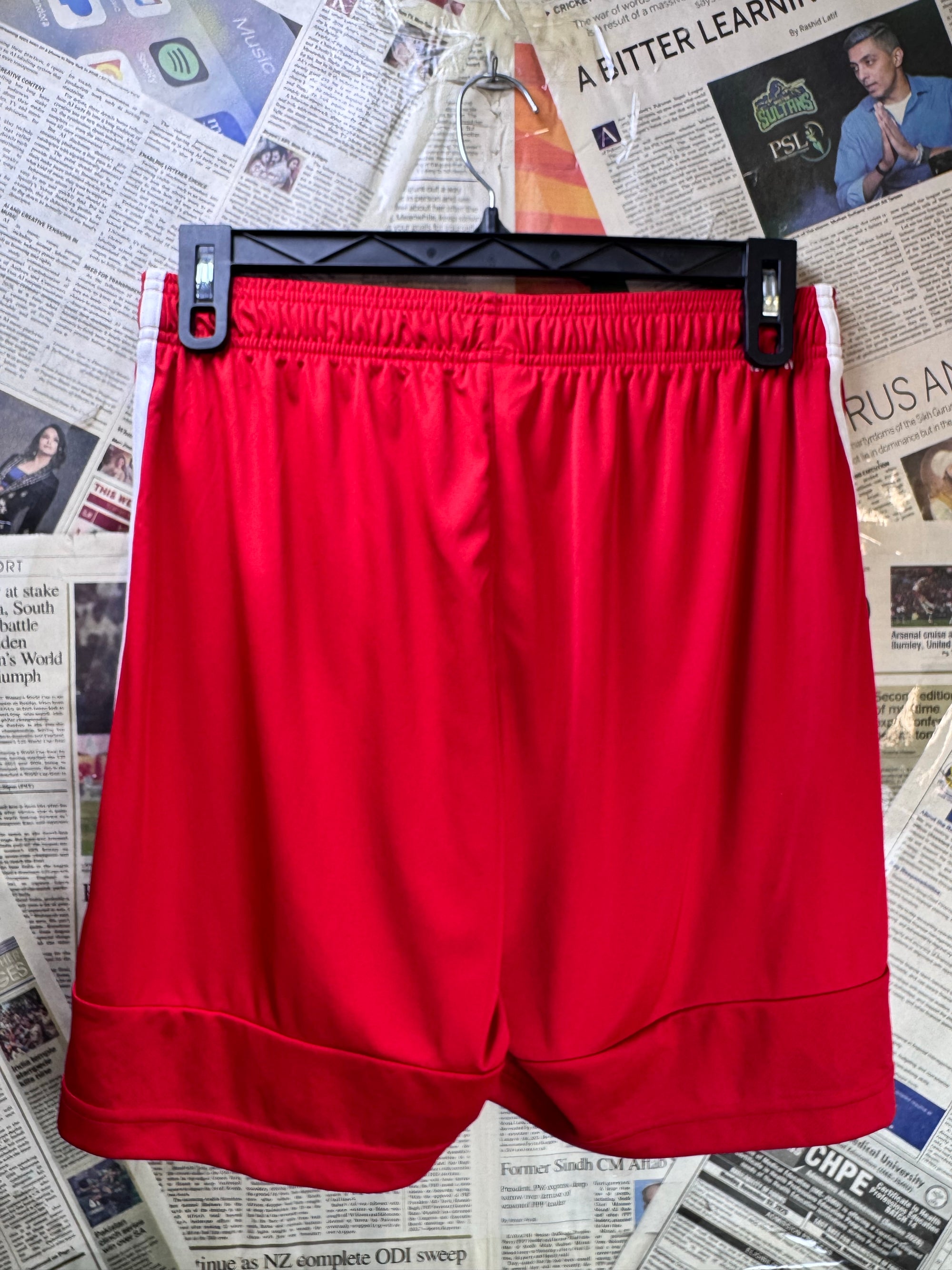 Adid*s® Waist: 30" to 32" | Red | Sports Shorts | Poly | 1455 - Genuine Maal
