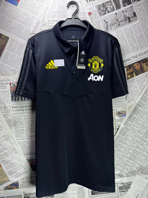 Adi*as® Small | Chest: 20.5" | Manchester United | Sports Football Polo | Polyester | 5429 - Genuine Maal