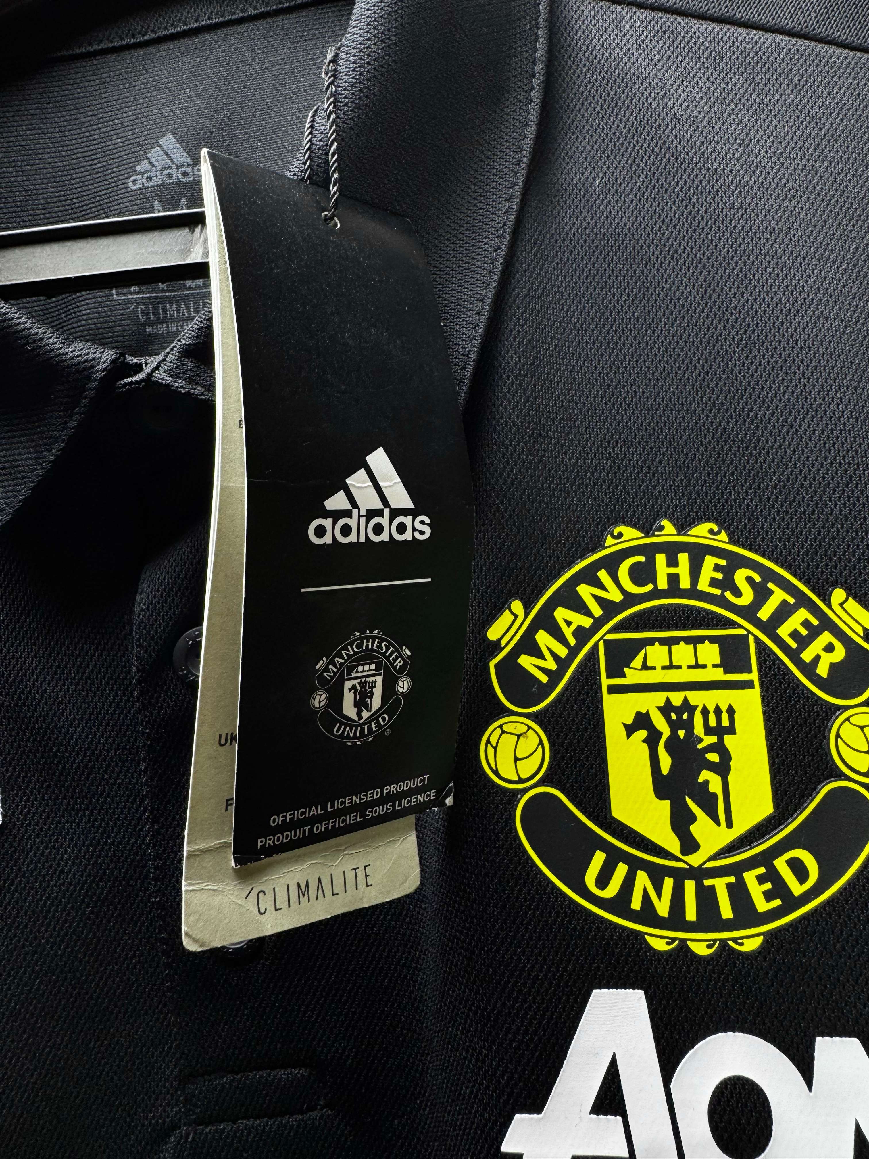 Adi*as® Small | Chest: 20.5" | Manchester United | Sports Football Polo | Polyester | 5429 - Genuine Maal