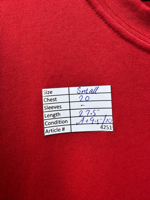 Adid*s® Small | Chest: 20" | Red | Sports T-Shirt | Poly | 4251 - Genuine Maal