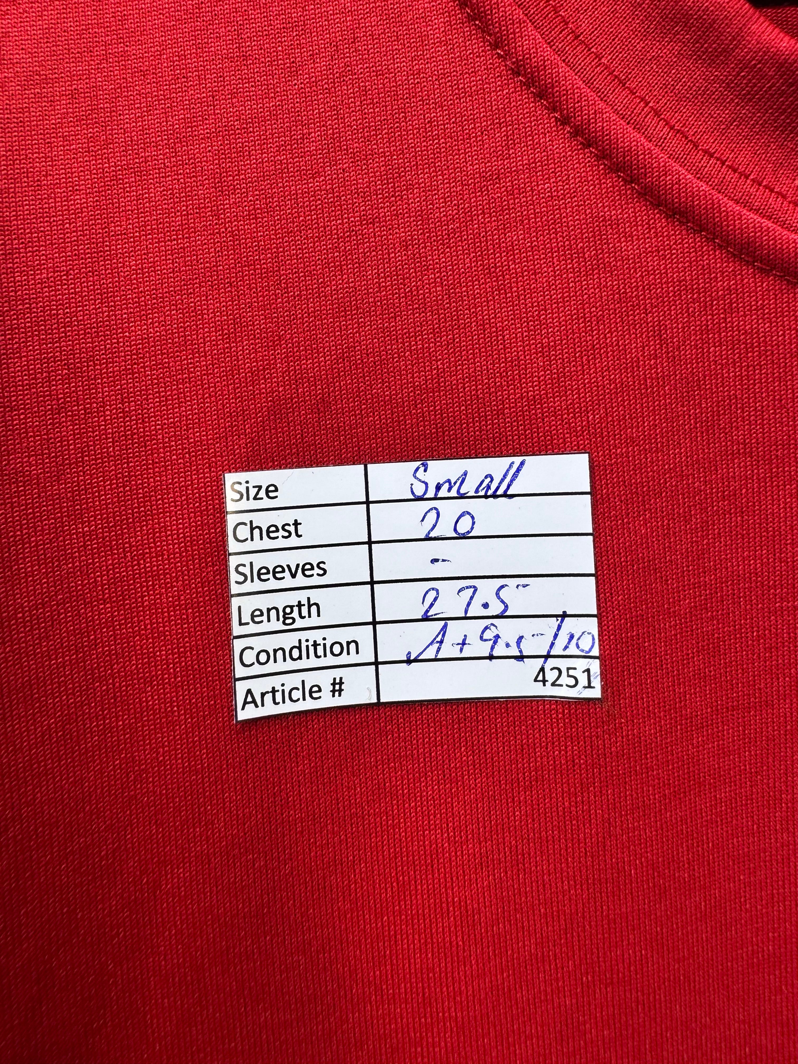 Adid*s® Small | Chest: 20" | Red | Sports T-Shirt | Poly | 4251 - Genuine Maal