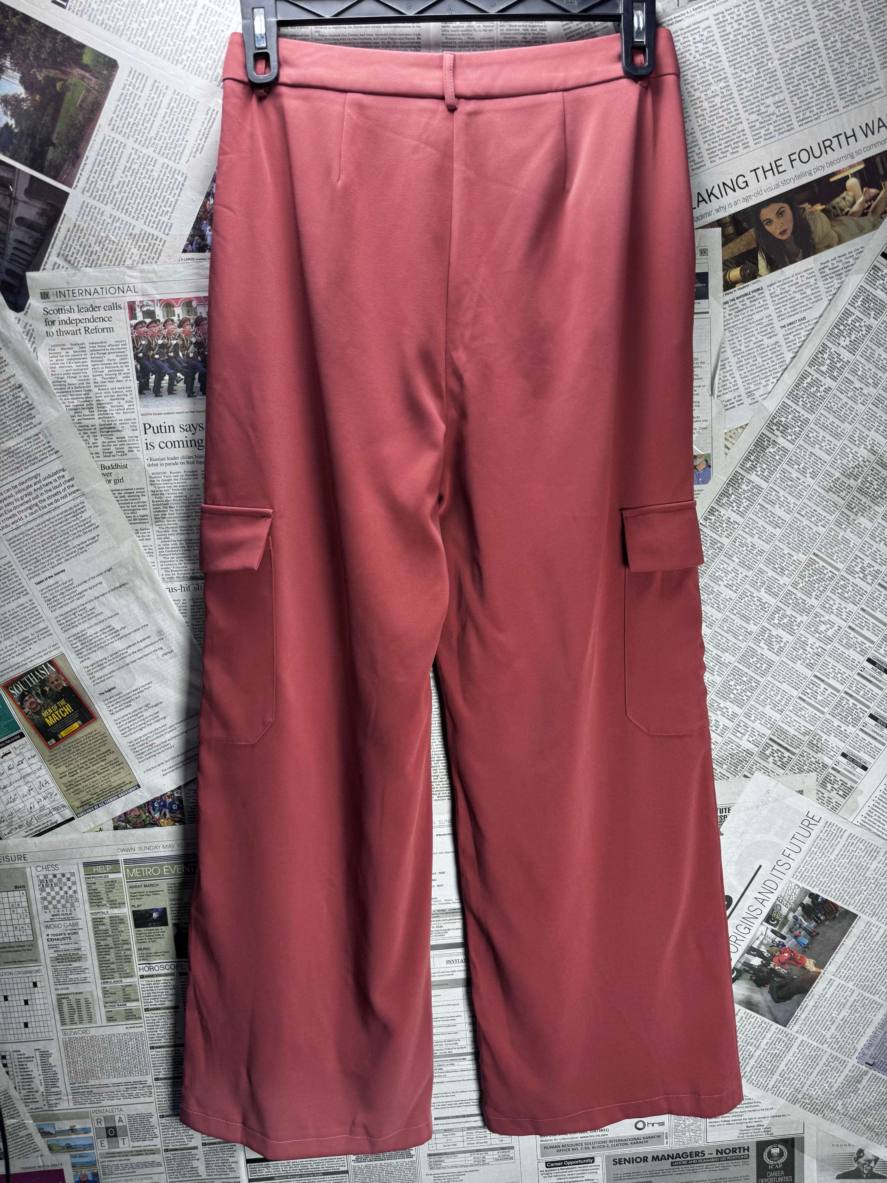 Nasty Gal® Waist: 30" | Terracotta | Palazzo Pants | B8 - 3030 - Genuine Maal