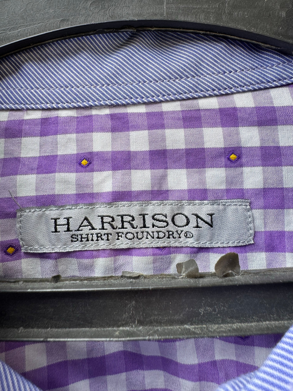 Harrison® Medium | Chest: 22.5" | Violet Check with dots | Shirt | Cotton | 4233 - Genuine Maal
