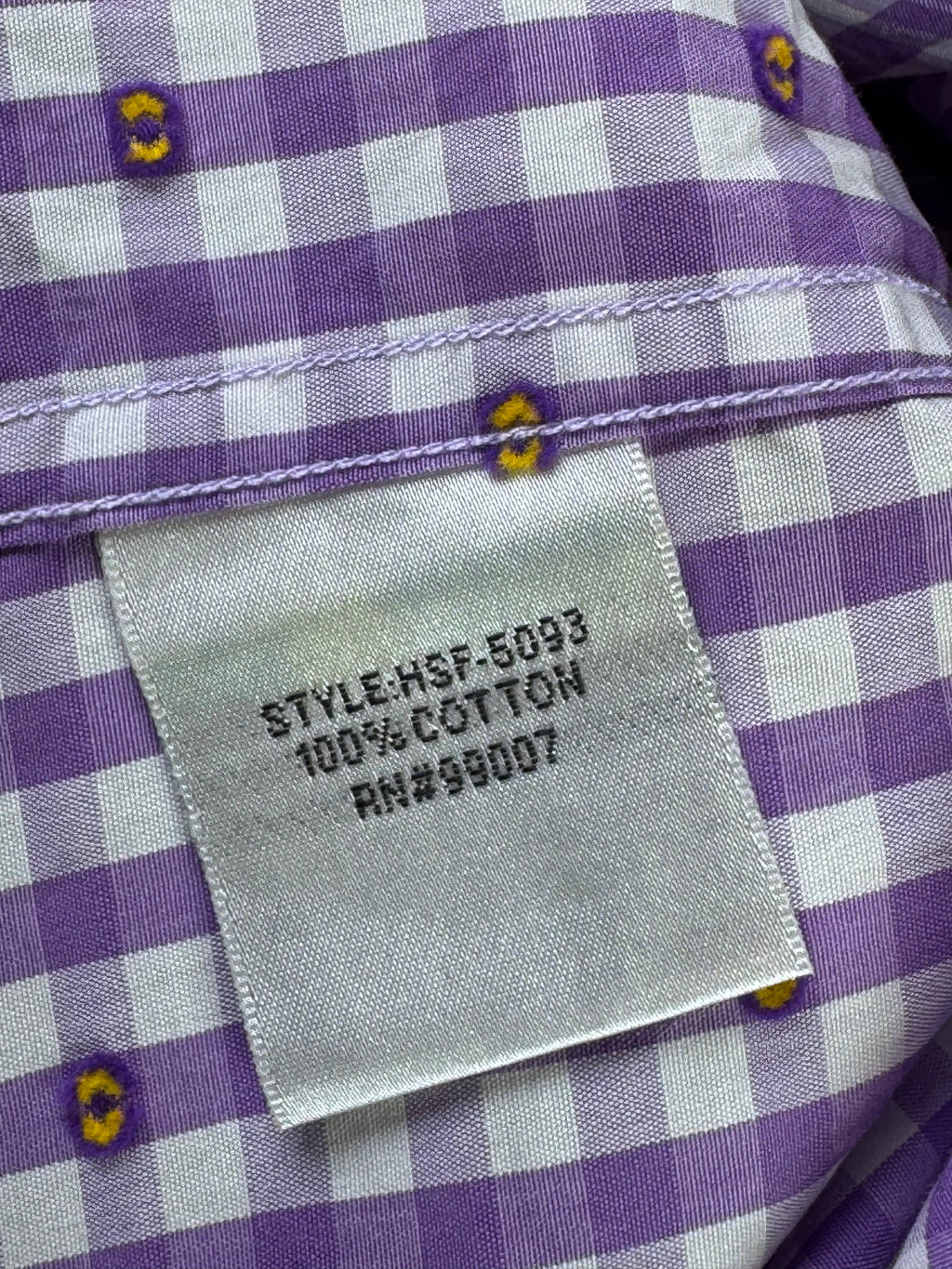 Harrison® Medium | Chest: 22.5" | Violet Check with dots | Shirt | Cotton | 4233 - Genuine Maal